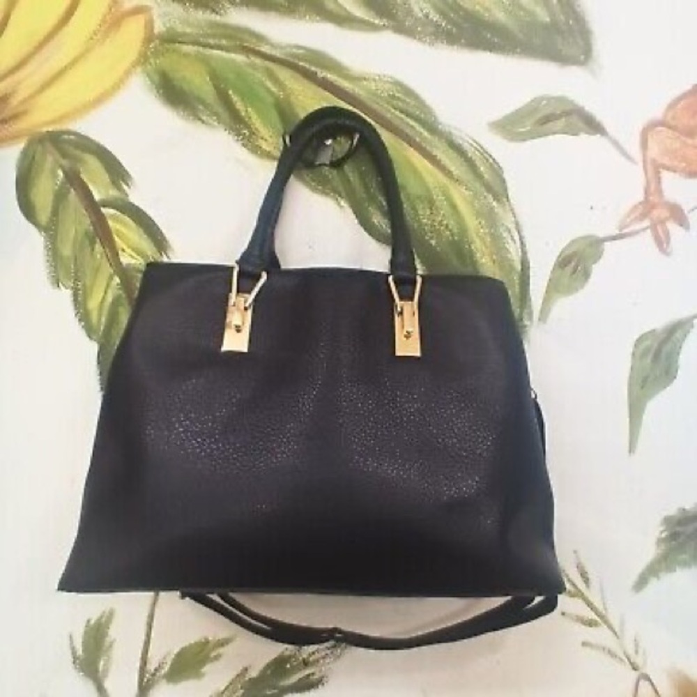 Elegant Black Tote Bag